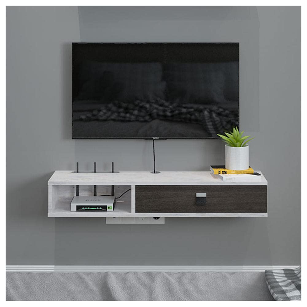 Amazon｜LarMoma テレビキャビネット 壁掛け 幅100×奥行23.6×高さ16cm